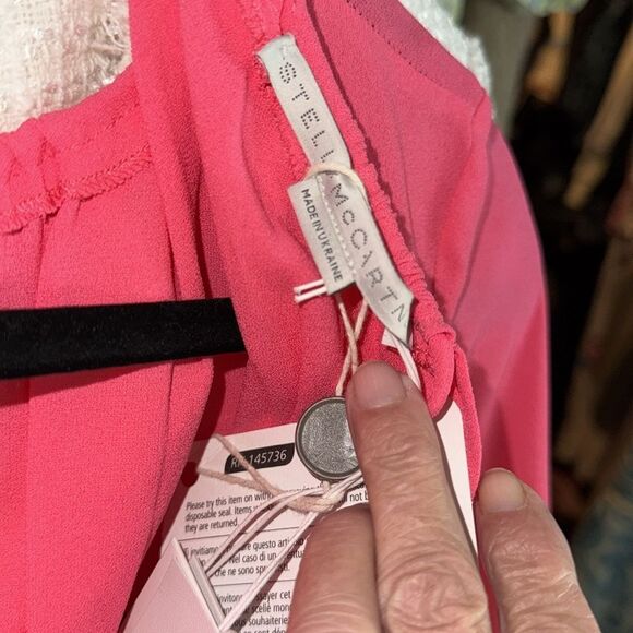 NWT 1497.00  Stella McCartney Amanda gathered minidress Large 44 - Picture 9 of 13